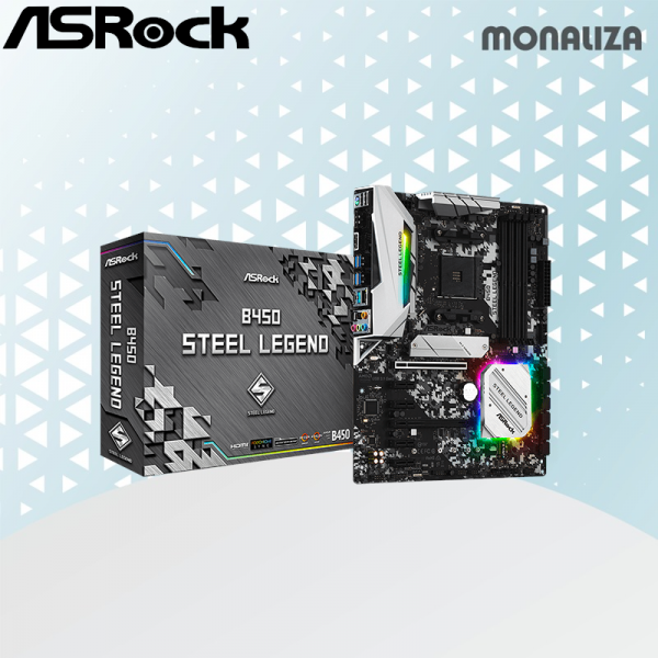 Asrock Motherboard B450 Steel Legend AMD Socket AM4
