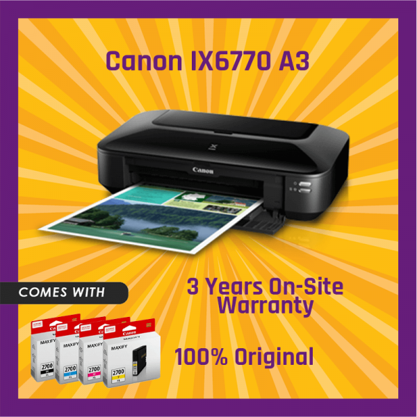 Canon Pixma Inkjet Printer IX6770 A3