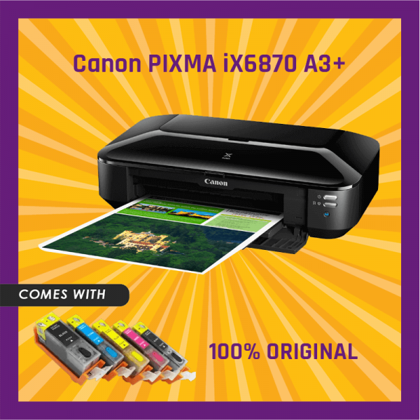 Canon Printer Pixma Inkjet iX6870 A3+ Print Wireless