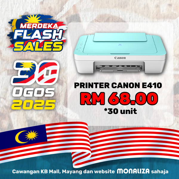 Canon Printer Pixma E410 - Print,Scan & Copy (NO INK)