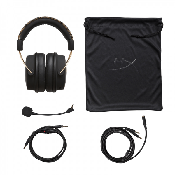 Hyper X Cloud Alpha PRO Gaming Headset (Gold) - Image 3