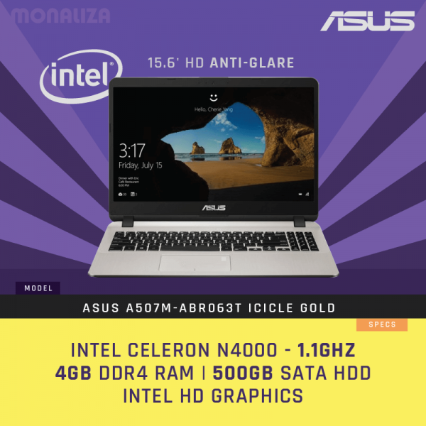 Notebook ASUS A507M-ABR063T (Icicle Gold)