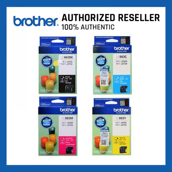 Brother Ink Cartridge LC-663 Yellow/Magenta/Cyan/Black