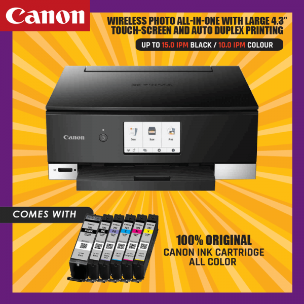 Canon Pixma Ts8270 With Large 4.3" Touch-Screen