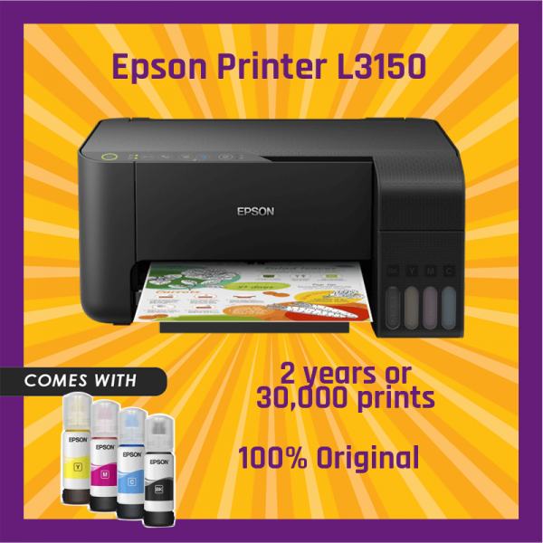 Epson Printer L3150 (Print,Scan,Copy,Wifi)