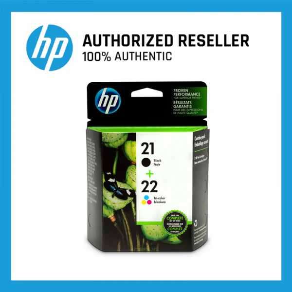 HP 21 Black&22 Tri-Colour Combo Pack (Original)