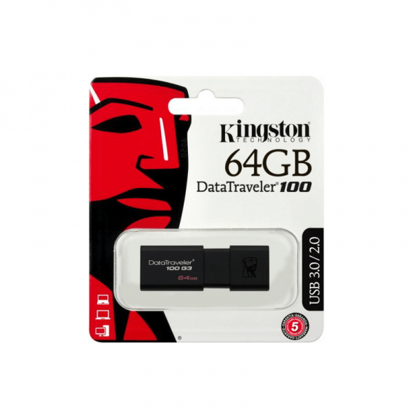 Kingston Flash Drive Data Traveler DT100G3 (128GB/64GB/32GB/16GB/256GB) - Image 3