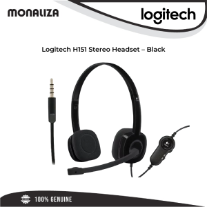 Logitech H151 Stereo Headset - Black