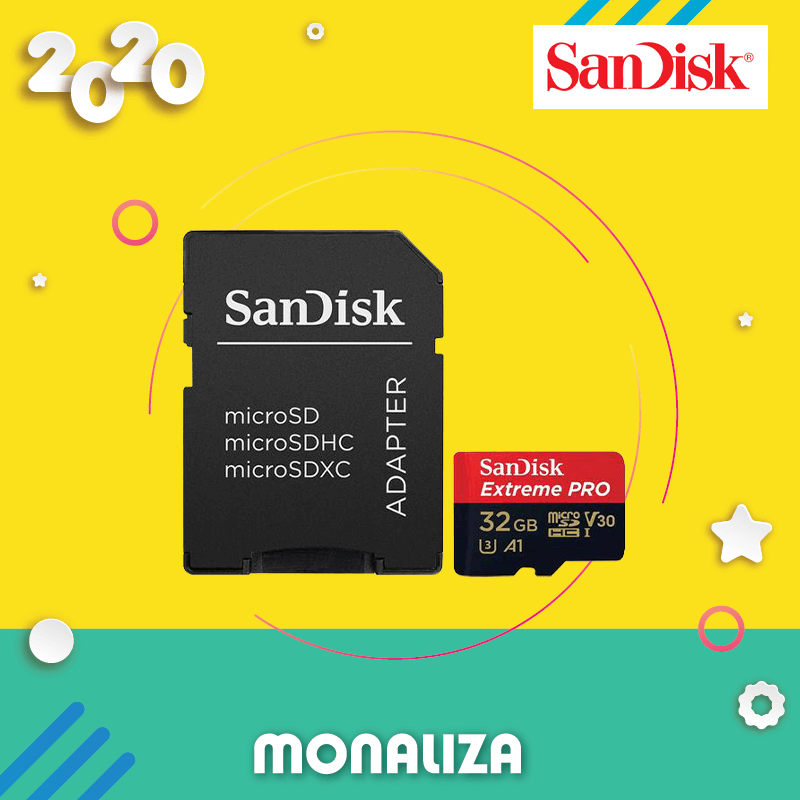 SanDisk Extreme Pro Micro SDHC 32GB With Adapter (100MB/S