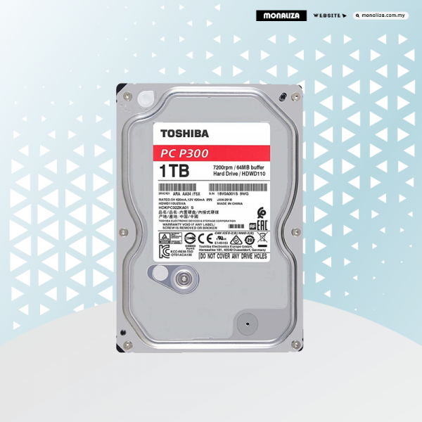Toshiba P300 Internal HDD 3.5" Sata Desktop PC