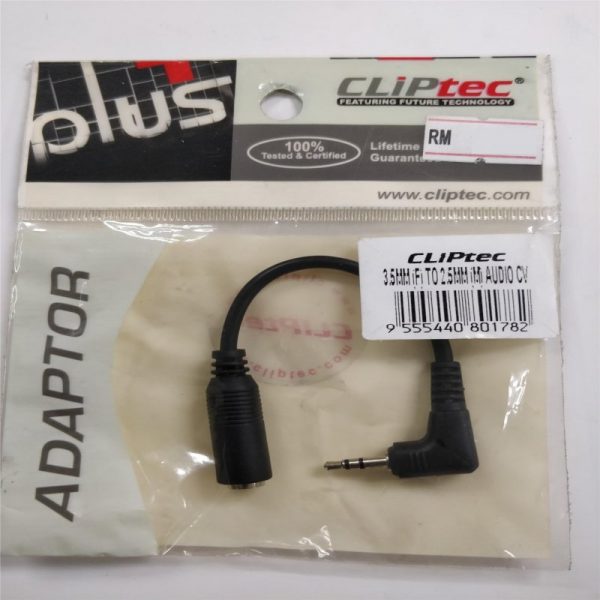 Cliptec 3.5mm (F) To 2.5mm (M) Audio C - Image 2