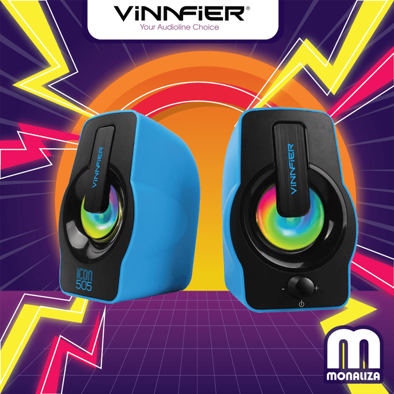 Vinnfier Icon 505 RGB 6 Watts 2.0 Speaker - Monaliza