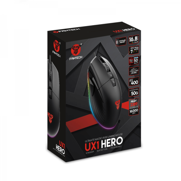 Fantech UX1 Hero Ultimate Macro RGB Gaming Mouse - Image 3