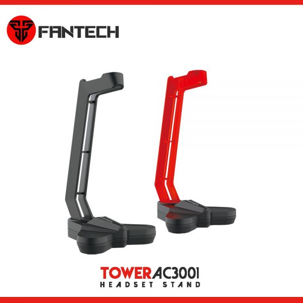 Fantech Tower Headset Stand AC3001 (Black/Red) - Image 2