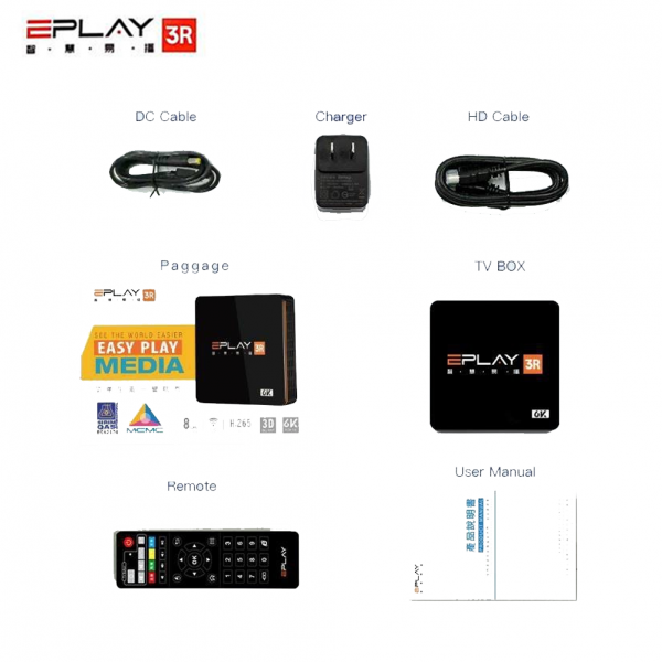 Eplay TV Box 3R  8-CORE CPU 3D 6K Android - Image 3