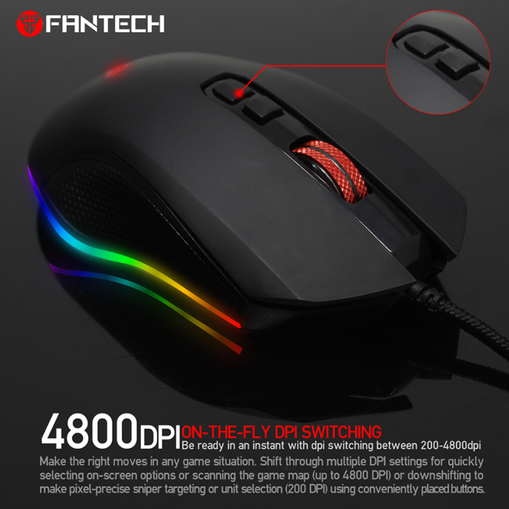Fantech X5 Zeus Macro Pro Gaming Mouse - Monaliza