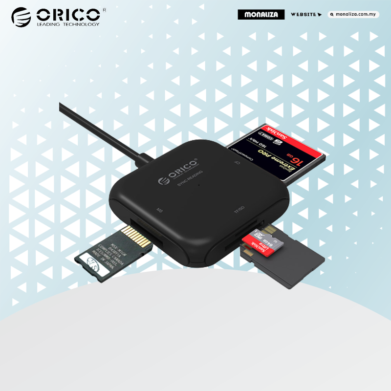 ORICO Card Reader USB 3.0 USB C Card Reader 4 in 1 Memory Card