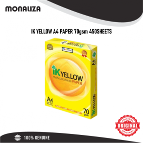 IK Yellow A4 Paper 70gsm 450Sheets