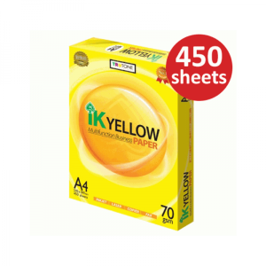 IK Yellow A4 Paper 70gsm 450Sheets