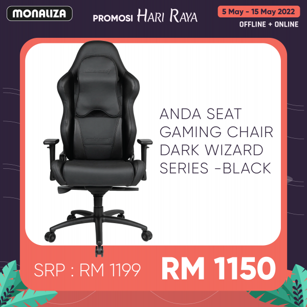 Anda Seat Gaming Chair Dark Wizard Series - Black