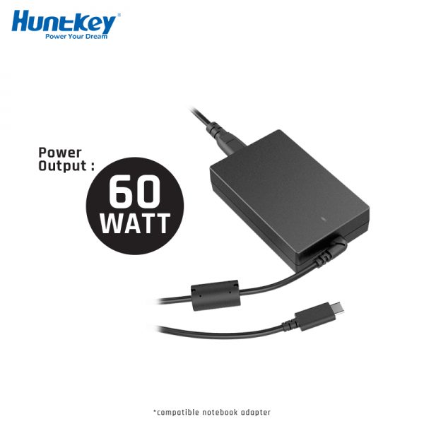 HUNTKEY TYPE-C 60WATT Universal Notebook Adapter - Image 2