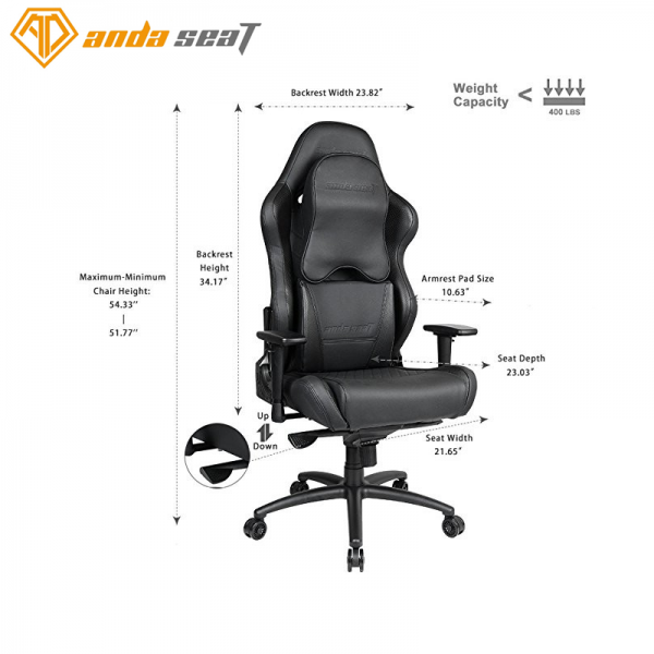 Anda Seat Gaming Chair Dark Wizard Series - Black - Image 2