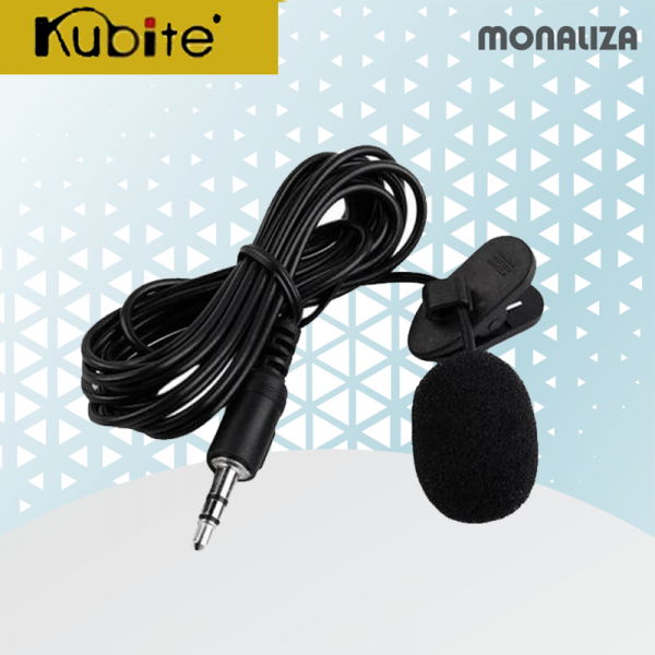 Kubite Wired Microphone MC29BK Mini Clip