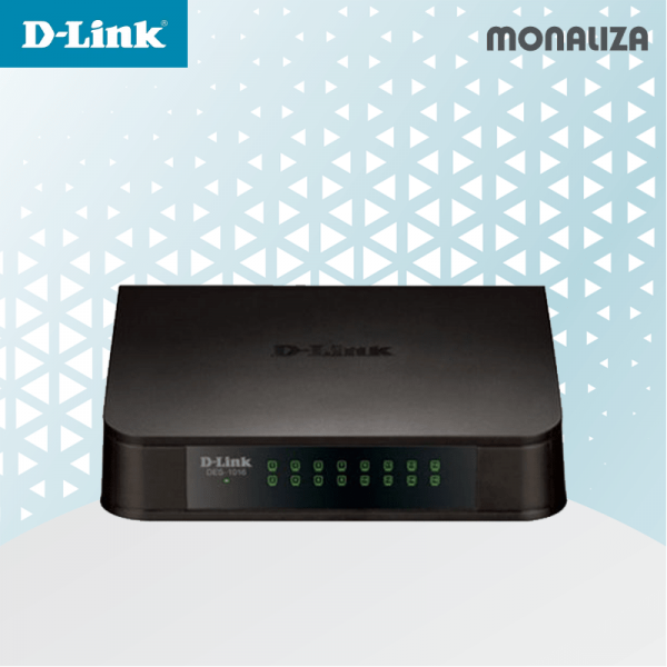 D-LINK DES 16 PORT 10/100MBPS DEKSTOP UNMANAGE SWITCH