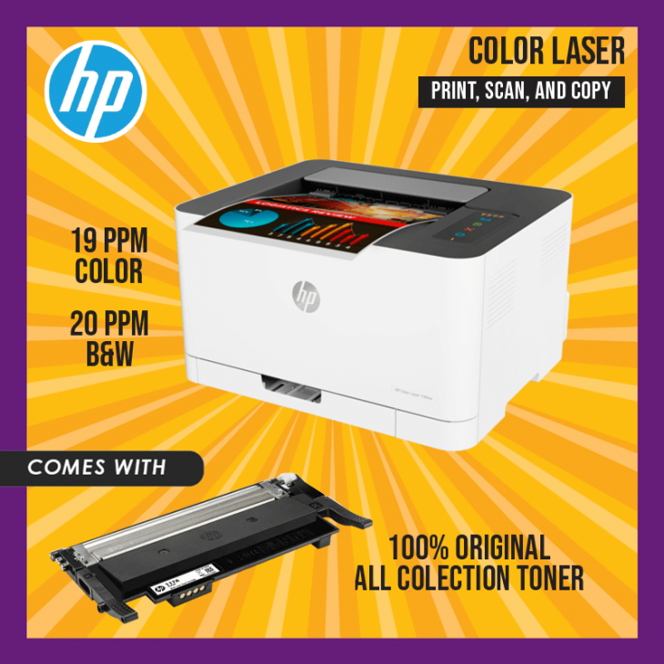 HP Color Laser 150nw Print Wireless (FPO as fast as 13 secs) (193015507142) - Monaliza