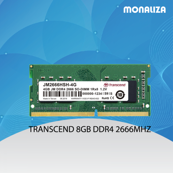TRANSCEND 8GB DDR4 2666MHZ Notebook