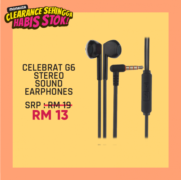 Celebrat Stereo Sound Earphones G6