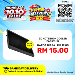 [ PROMOSI 10.10 ] Zeecool Notebook Cooling Pad ZC-19