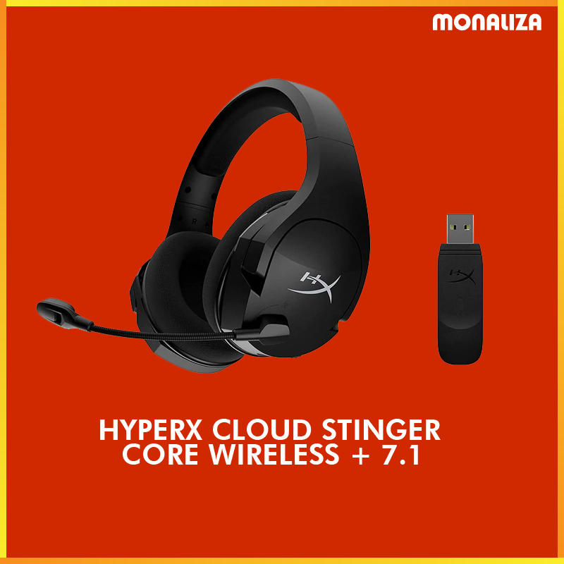 HyperX Cloud Alpha Pro Gaming Headset With Noise Cancelling Microphone- Red  - Monaliza