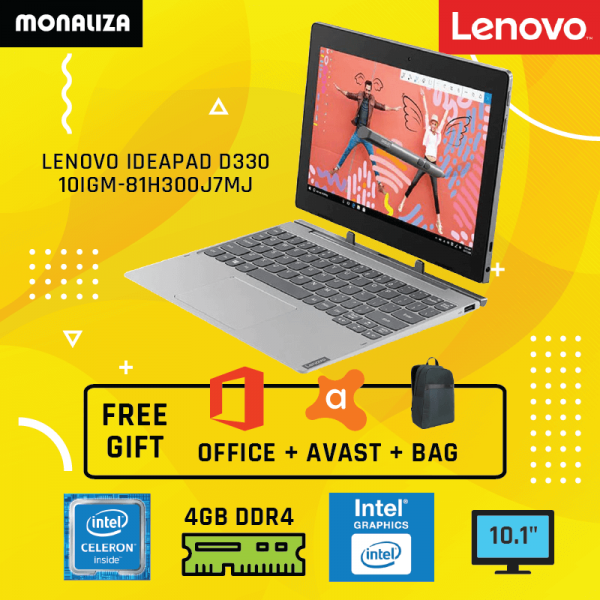 Notebook LENOVO IDEAPAD D330 10IGM-81H300J7MJ Mineral Grey