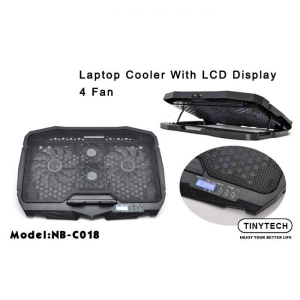 Tinytech Notebook CoolerPad With LCD Display C018 - Image 4