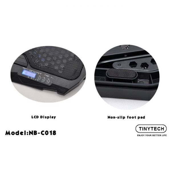 Tinytech Notebook CoolerPad With LCD Display C018 - Image 2