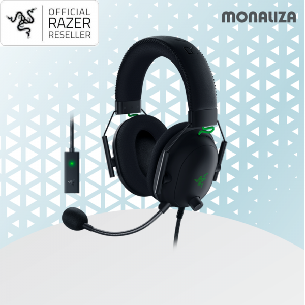 Razer Headset Blackshark V2 + Usb Sound Card Esports