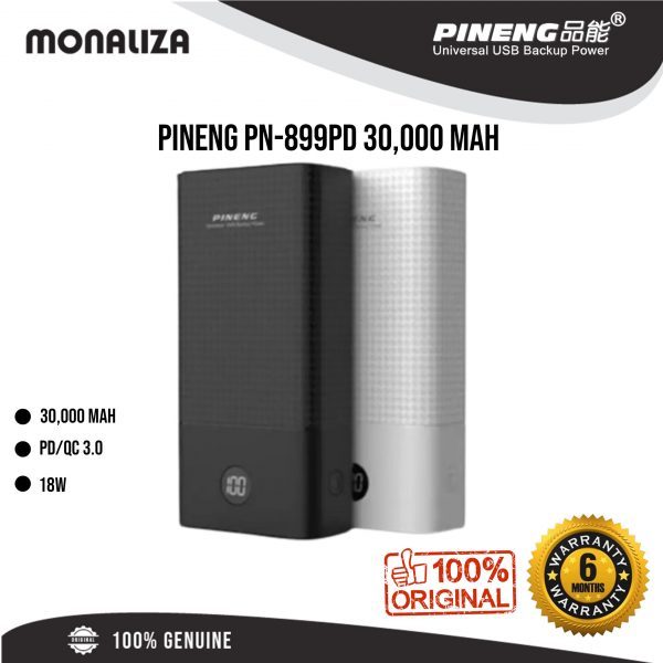 Pineng Powerbank PN-899PD Fast Charge - 30,000Mah
