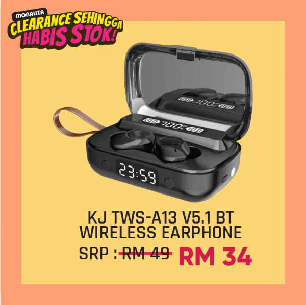 KJ TWS-A13 V5.1 BT Wireless Earphone