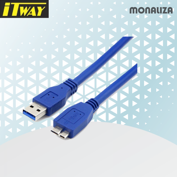 ITWAY USB 3.0 am To Combo B Cable 1 Meter