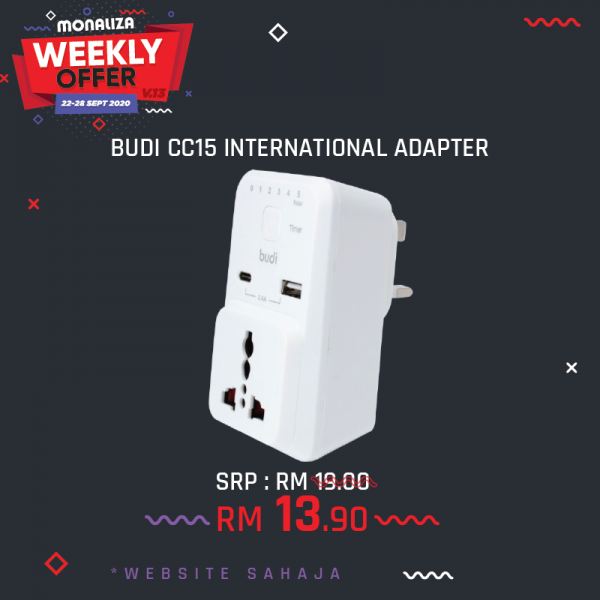 Budi CC15 International Adapter