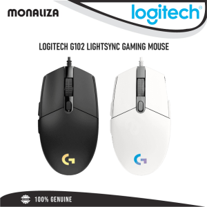 Logitech Gaming Mouse G102 Light Sync - Black / White