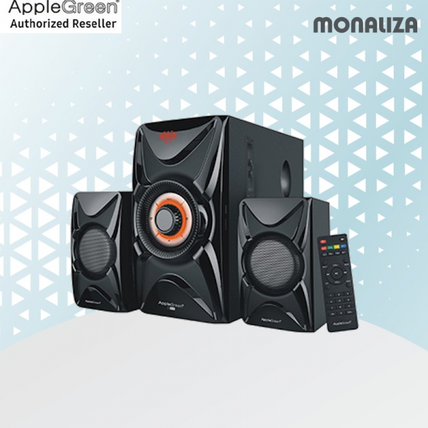 Apple Green Multimedia Speaker S89 2.1CH With Mic