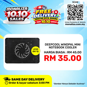 [ PROMOSI 10.10 ] Deepcool Notebook Cooler Windpal Mini - 15.6"