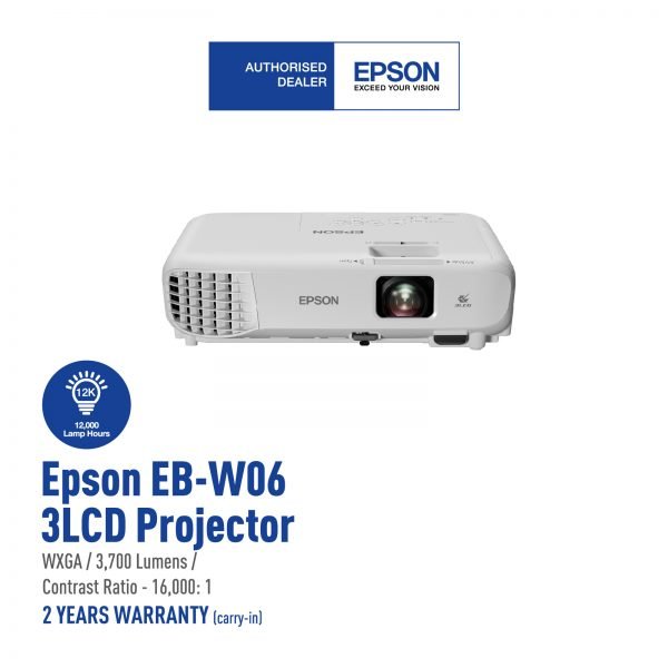 Epson EB-W06 WXGA 3LCD Projector