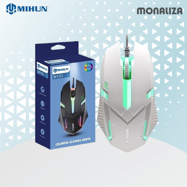 Mihun USB RGB Gaming Mouse M103 - Image 2