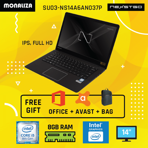 Nexstgo Laptop SU03- NS14A6AN037P Black