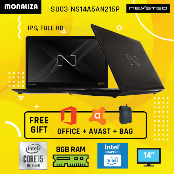 Nexstgo Laptop SU03-NS14A6AN216P Black