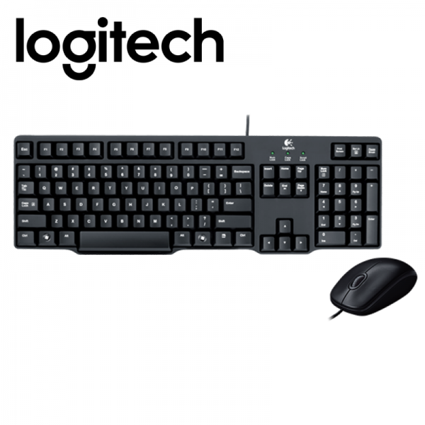 Logitech Combo Keyboard & Mouse  MK100 Classic Desktop - Image 2
