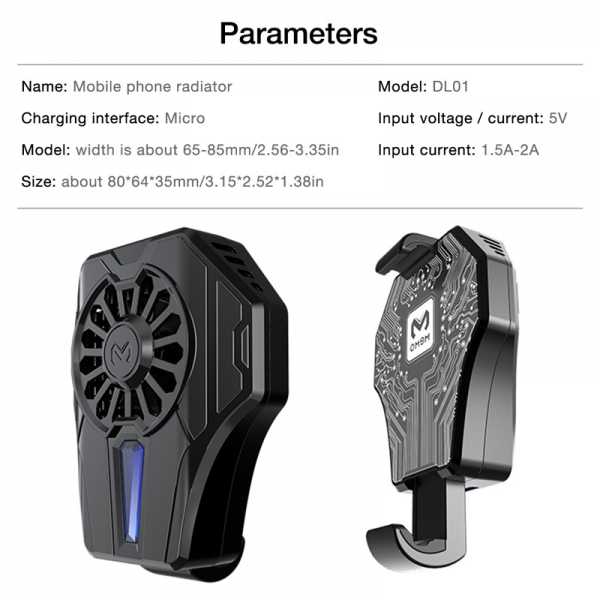 Smartphone Gaming Cooler Radiator Memo DL01 - Image 2